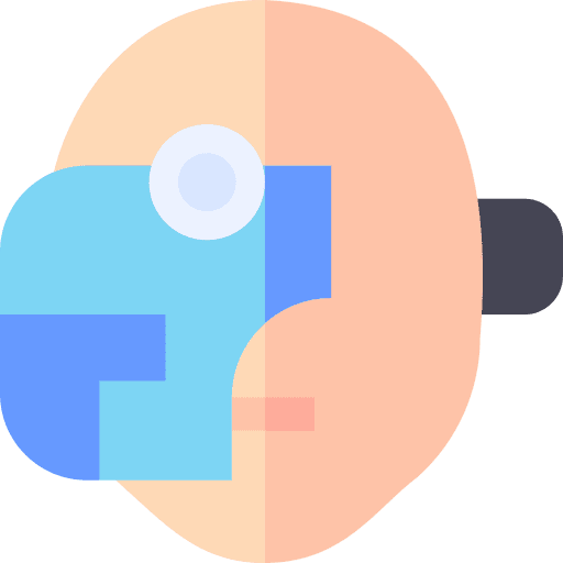Cyborg user automaton futuristic icon