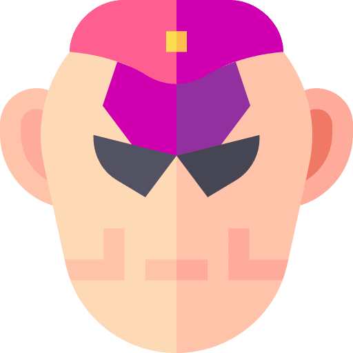 Giant caucasian user alien icon