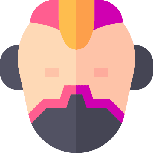 Humanoid robot artificial intelligence technology icon