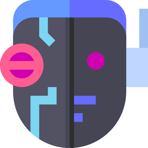 Automaton futuristic electronics technology icon
