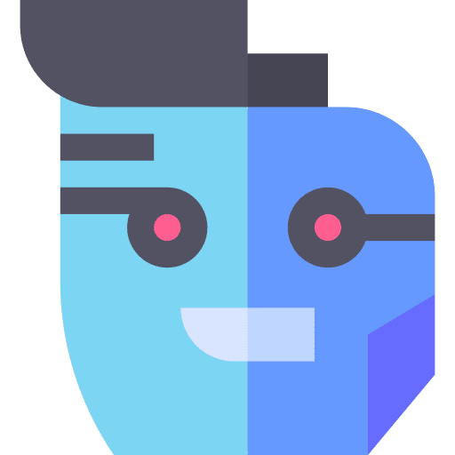 Robot cyborg robotics science fiction icon