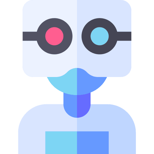 Robot technology electronics futuristic icon