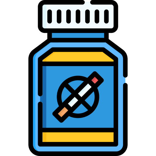 Medicine aid help quit smoking icon Medicine aid help quit smoking icon