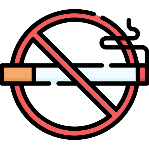 No smoking unhealthy prohibition cigarette icon No smoking unhealthy prohibition cigarette icon