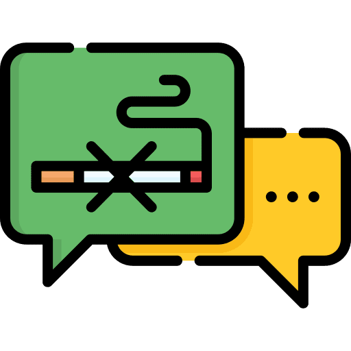 Quit smoking unhealthy communications talk icon Quit smoking unhealthy communications talk icon