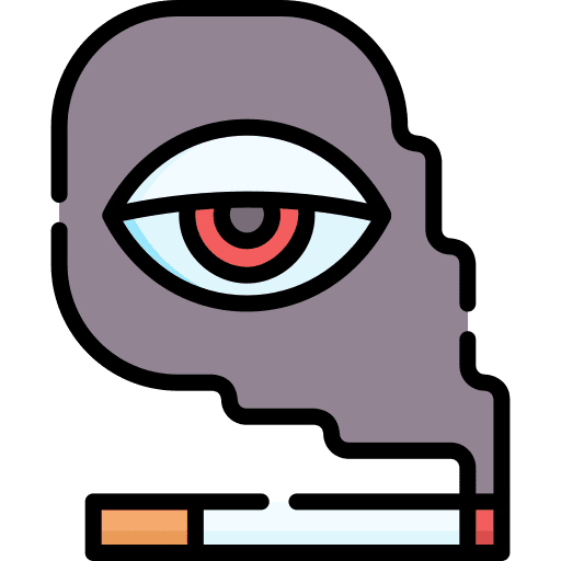 Smoking smoke cigar symptoms icon Smoking smoke cigar symptoms icon