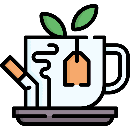 Tea cup coffee shop tea cup ashtray icon Tea cup coffee shop tea cup ashtray icon