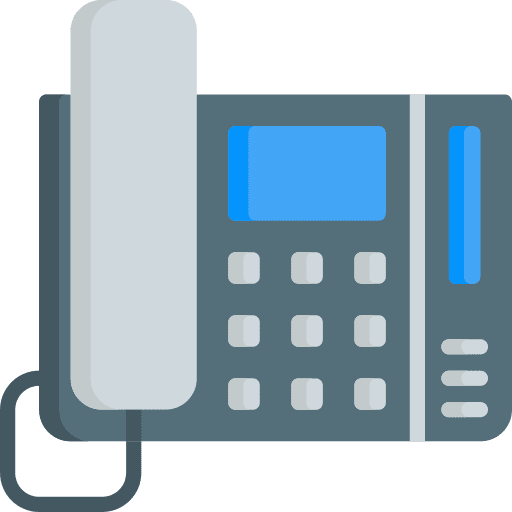 Telephone communications electronics telephone icon