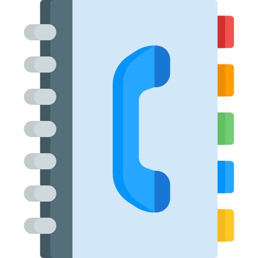 Phone book phone book notepad phone icon Phone book phone book notepad phone icon