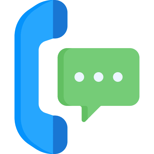 Phone call chat bubble communications customer support icon Phone call chat bubble communications customer support icon