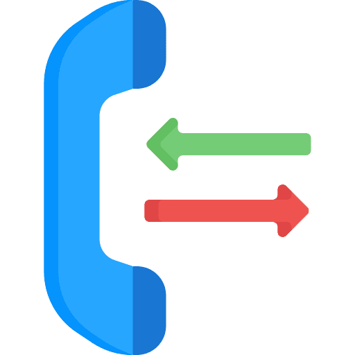 Phone call recall conversation phone icon Phone call recall conversation phone icon
