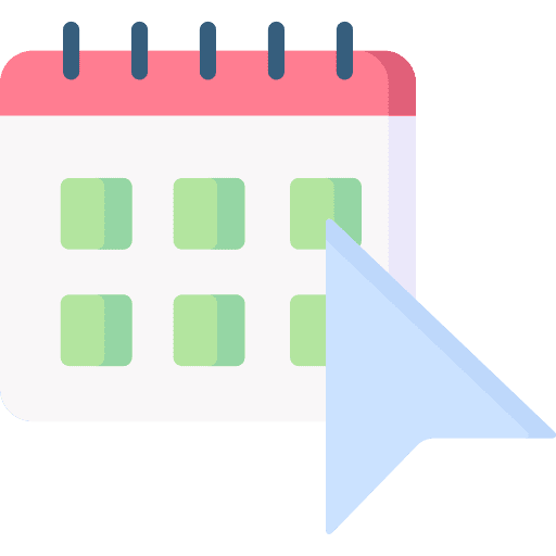 Date calendar select cursor icon