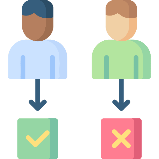 Person person check business and finance icon
