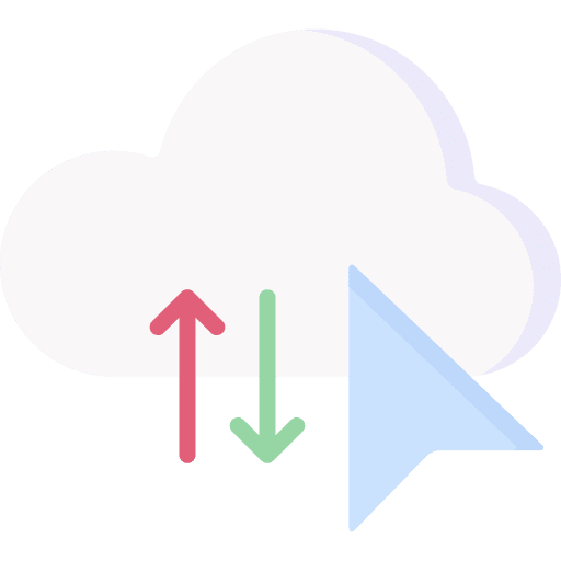 Choose cloud cursor service icon