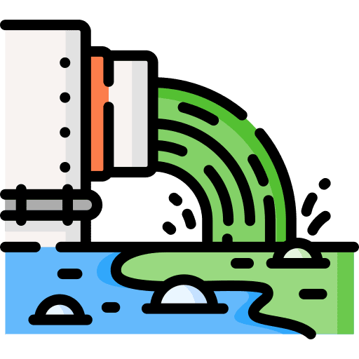 Pollution nuclear ecology and environment industry icon