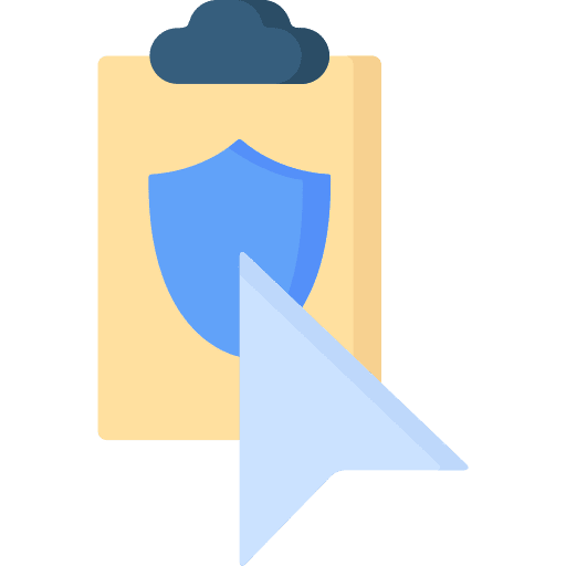 Protection cursor choice arrow icon