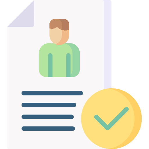 Resume people hiring choosing icon