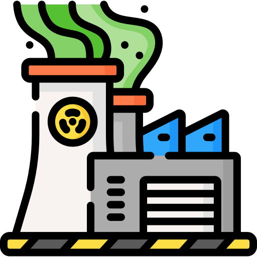 Nuclear plant energy nuclear energy radioactive icon