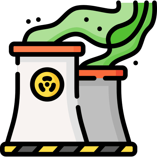 Nuclear plant nuclear plant nuclear ecology and environment icon