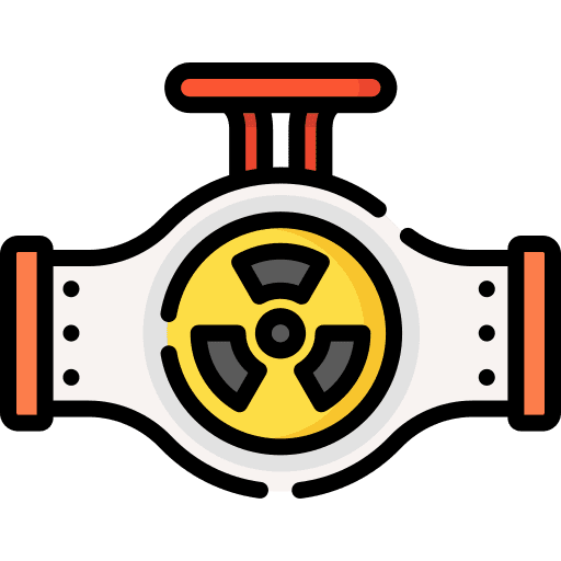 Pipe ecology and environment nuclear industry icon Pipe ecology and environment nuclear industry icon