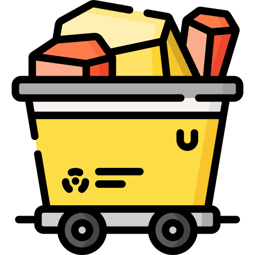 Uranium nuclear uranium pollution icon