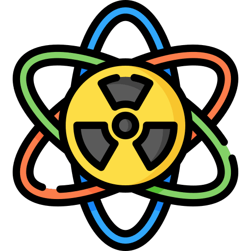 Atom physics electron atom icon Atom physics electron atom icon