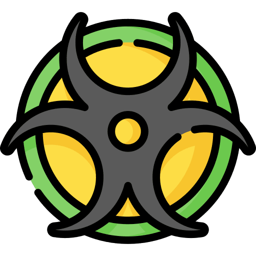 Biohazard signaling danger signs icon Biohazard signaling danger signs icon