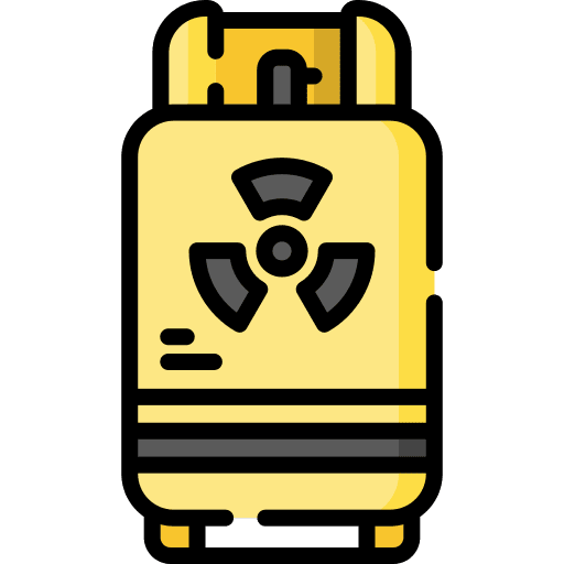 Gas industry radioactive ecology and environment icon Gas industry radioactive ecology and environment icon