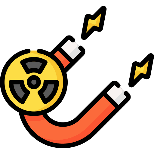 Magnet poles ecology and environment atomic icon Magnet poles ecology and environment atomic icon