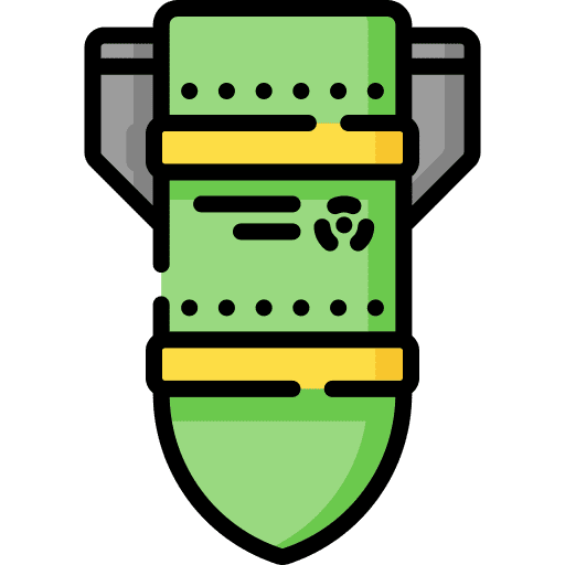 Nuclear bomb bomb weapon explosion icon Nuclear bomb bomb weapon explosion icon