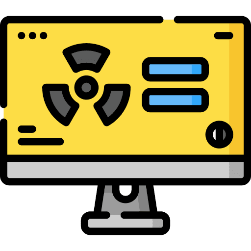 Nuclear nuclear monitor computer icon Nuclear nuclear monitor computer icon