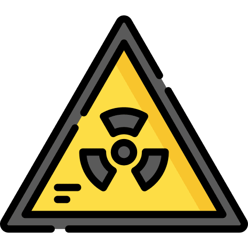 Nuclear signs energy alert icon Nuclear signs energy alert icon