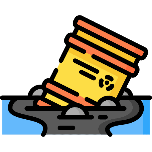 Pollution nuclear ecology and environment sea icon Pollution nuclear ecology and environment sea icon