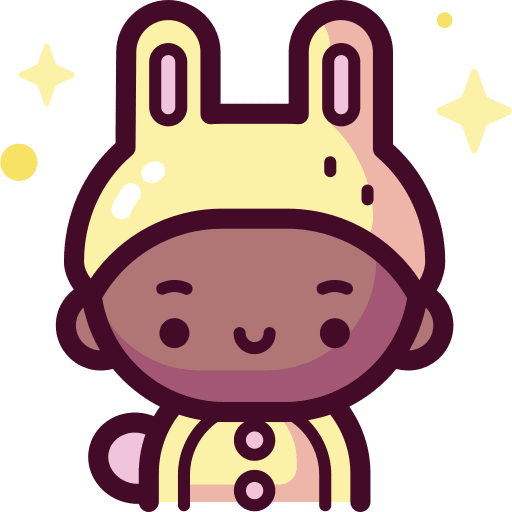 Rabbit afro avatar people icon