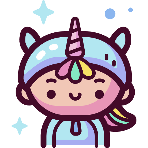 Unicorn user unicorn costume icon