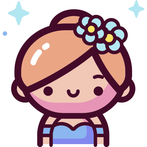 Woman people user flower icon