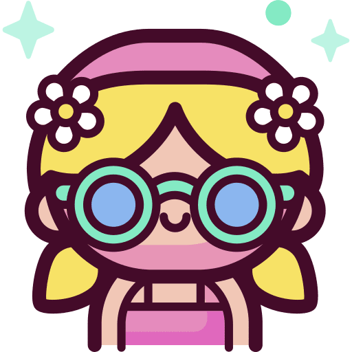 Girl avatar carnival flower icon Girl avatar carnival flower icon