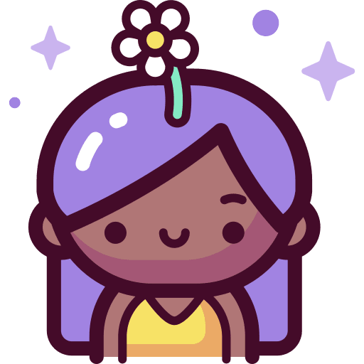 Girl flower carnival costume icon Girl flower carnival costume icon