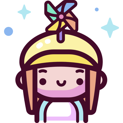 Girl windmill avatar cap icon Girl windmill avatar cap icon