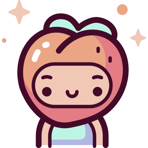 Peach costume girl caucasian icon Peach costume girl caucasian icon
