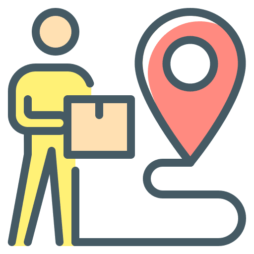 Location map pointer location pin icon