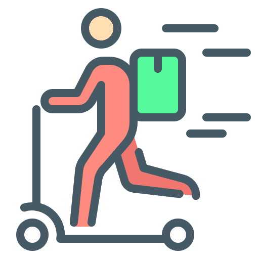 Courier courier express delivery transportation icon