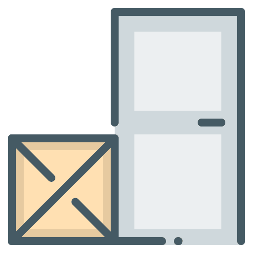Delivery box fast delivery door to door delivery box icon