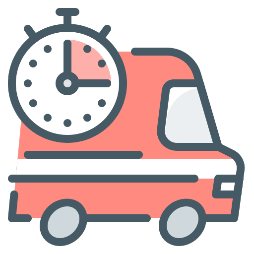 Express delivery vehicle transportation transport icon