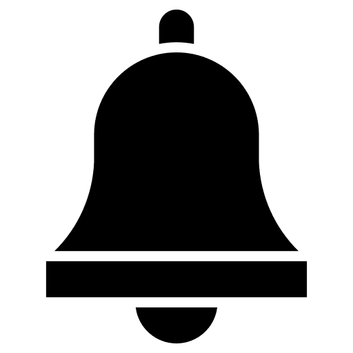 Ring alert notification music icon