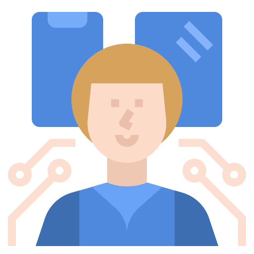 Generation z internet electronics communication icon