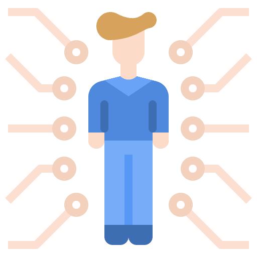 Technology digitalization futuristic technology icon Technology digitalization futuristic technology icon