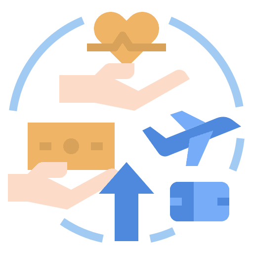 Welfare company welfare business icon Welfare company welfare business icon