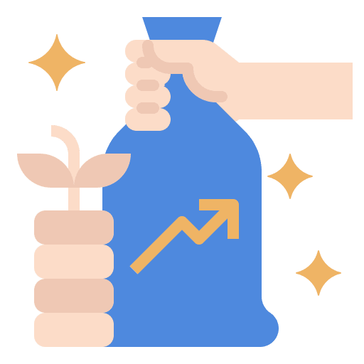 Investment financial finance growing icon Investment financial finance growing icon