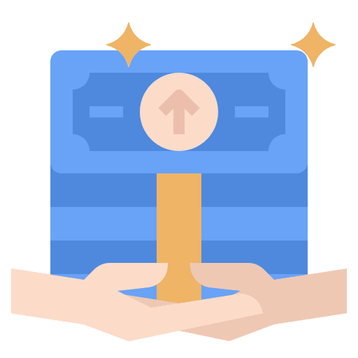 Purchasing financial income finance icon Purchasing financial income finance icon